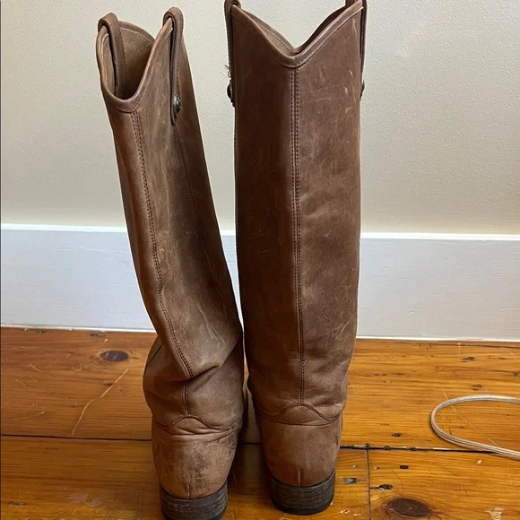 Frye Brown Leather Knee-High Boots - Picture 7 of 8